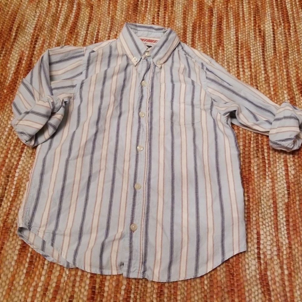 Boys‎ 5 6 tcp stripe button down shirt